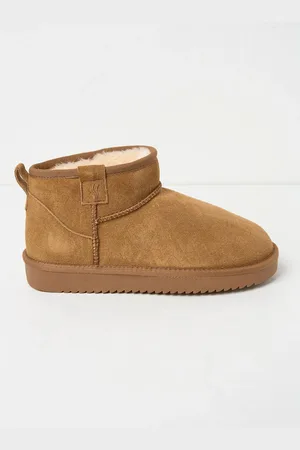 Fat Face FatFace Maeve Brown Mini Boot Slippers AU 6 (EU 37)