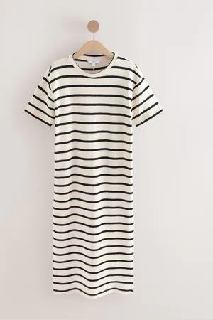 Next Stripe Knitlook Short Sleeve Dress XL