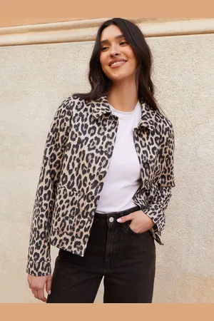 Threadbare Natural Cropped Button Up Suedette Shacket AU 12