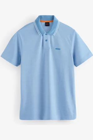 HUGO BOSS Relaxed Fit 100% Cotton Tipped Collar Polo Shirt L
