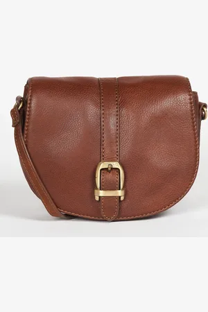 Barbour Brown Laire Leather Saddle Bag One