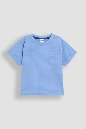 JoJo Maman Bébé Blue Textured T-Shirt 2