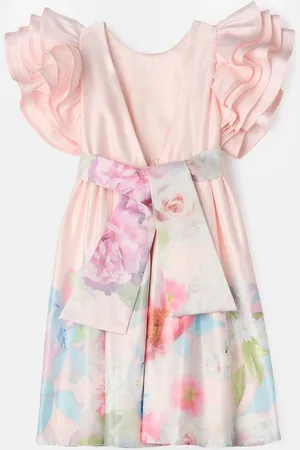 Angel & Rocket 100% Cotton Border Print Emillie Tie Sash Dress 5 Years (110cm)