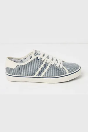 Fat Face FatFace Navy Lola Canvas Trainers AU 6 (EU 37)