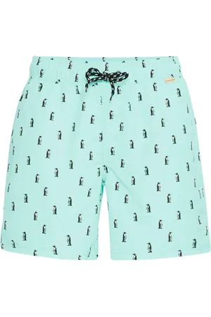 Blend Penguin Print Swim Shorts medium