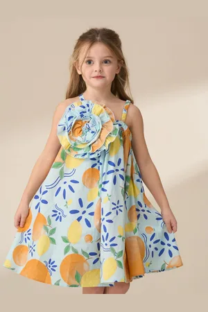 Angel & Rocket Marnie Denim Corsage Swing Dress 6 Years (116cm)