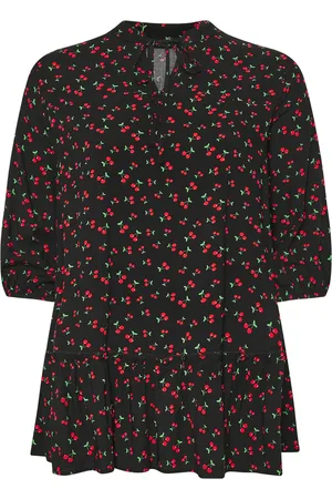 Evans Tie-Neck Frilled Hem Tunic AU 22-24