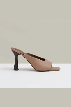 Reiss Justine Leather Heeled Mules AU 7 (EU 38)