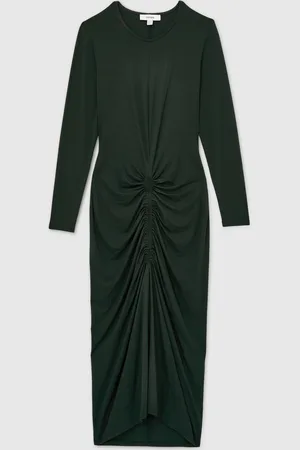 Reiss Ginny Ruched Jersey Midi Dress AU 12