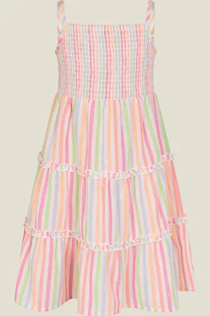 Accessorize Black Girls Stripe Sun Dress 98104cm