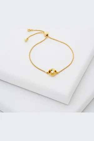 Ted Baker Gold Tone Florie Pearl Flower Adjustable Bracelet One