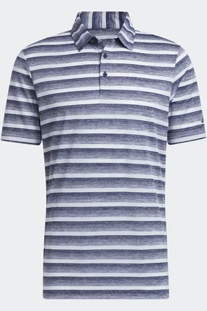 adidas Two Colour Striped Polo Shirt M Reg