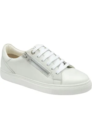 Ravel White Leather Zip-Up Trainers AU 9 (EU 41)