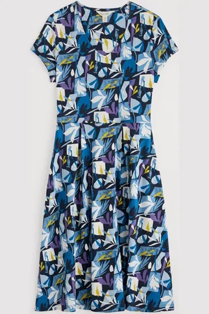 Seasalt Cornwall Secret Cove 3/4 Sleeve Midi Dress 16