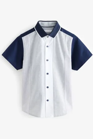 Next Short Sleeves Colourblock Shirt (3-16yrs) 8 Years (128 cm)