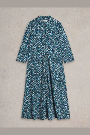 White Stuff Rua Jersey Shirt Dress AU 12