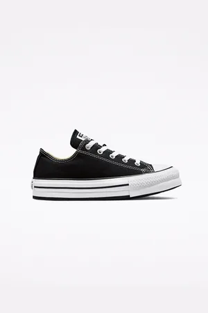 Converse Black EVA Lift Chuck Ox Youth Trainers AU 4 (EU 37)