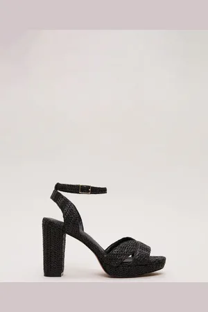 Phase Eight Black Platform Sandals AU 8 (EU 39)
