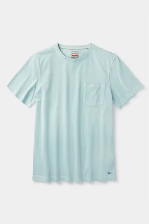 Aubin Pink Hareby Garment Dyed Pocket T-Shirt S