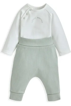 Mamas & Papas Green Little Brother Bodysuit & Leggings Set Newborn