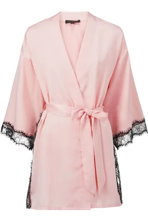 Ann Summers Pink Satin Cherryann Robe Dressing Gown XXL