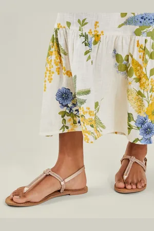 Accessorize Gold Diamante Strappy Sandals AU 9 (EU 40)