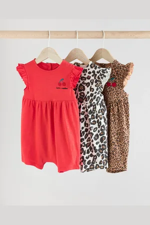 Next Red Baby Printed Rompers 3 Pack 6