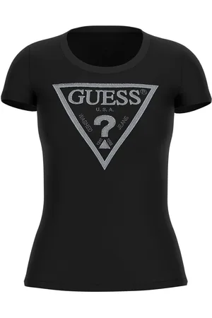 Guess Triangle Logo Short Sleeve 100% Cotton T-Shirt XL