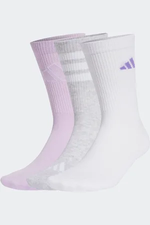 adidas Grey Logo Socks 3 Pack UK 6.5
