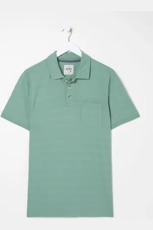 Fat Face FatFace 100% Cotton Jacquard Stripe Polo Shirt 4XL Reg