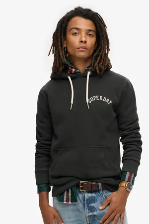 Superdry Black Tattoo Graphic Hoodie L