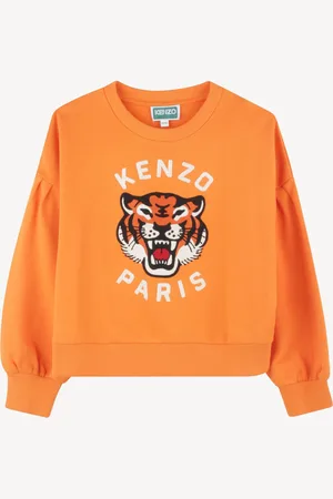 Kenzo Orange Long Sleeve Tiger Logo Sweatshirt 10 Years (140cm)