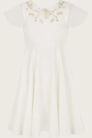 Monsoon Charlotte Embroidered Dress and Cape 9 Years (134cm)