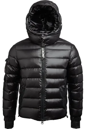 Jack1t Squadra Slick Hooded Black Jacket M