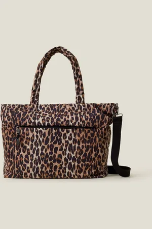 Accessorize Animal Leopard Print Shopper Tote Bag One