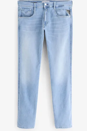 Replay Light Blue Anbass Hyperflex Slim Fit Jeans W36 L30