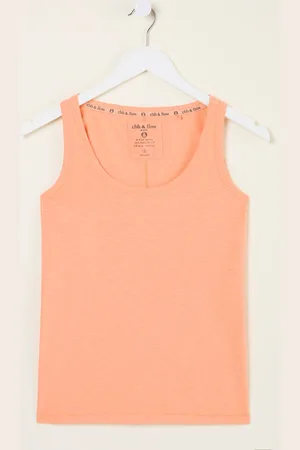 Fat Face FatFace Peach Pink Bella Vest Top 10