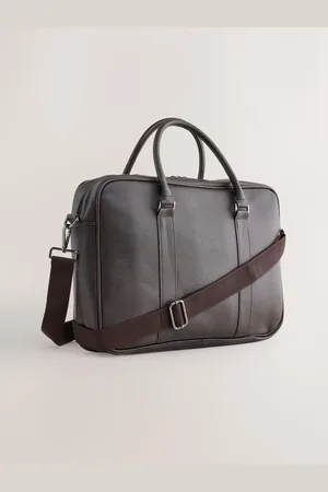 Next Brown Faux Leather Briefcase onesize