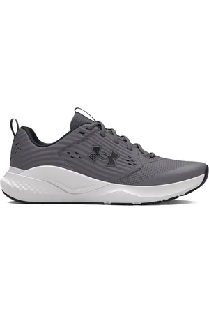 Under Armour Grey Charged Commit 4 Trainers AU 11 (EU 46)