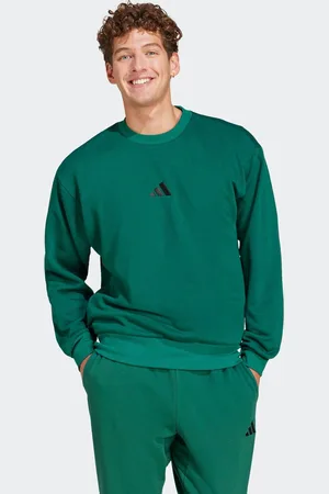 adidas Green Essentials Feelcozy Fleece Sweatshirt M Reg