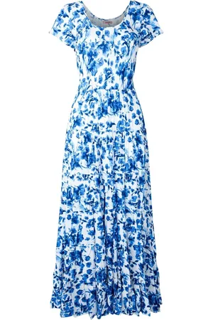 Joe Browns Floral Full Crinkle Maxi Skirt AU 16