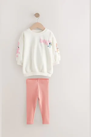 Next Cream Bluey Sweatshirt and Leggings Set (12mths-7yrs) 12