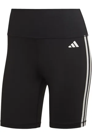 adidas Training Essentials 3 Stripes High Waisted Short Leggings AU 20-22