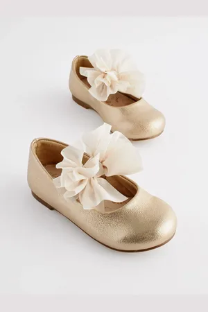 Next Wide Fit (G) Mary Jane Flower Girl Bow Occasion Shoes AU 4 (EU 20.5)