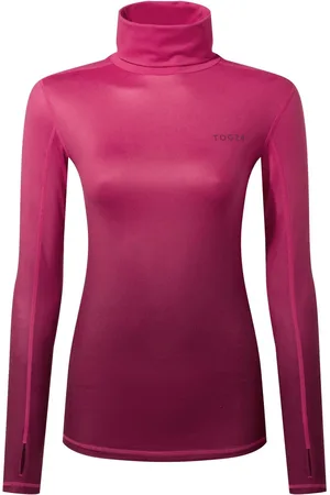 Tog 24 Coral Pink Snowdon Thermal Zip Neck T-Shirt AU 14