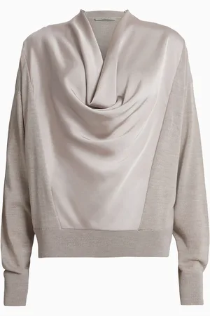 AllSaints AllSaints Brown Myra Cowl Jumper small