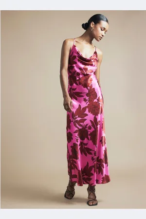 River Island V-Neck Floral Slip Dress AU 14