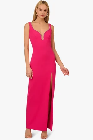 Adrianna Papell Adrianna by Knit Crepe Long Dress AU 16