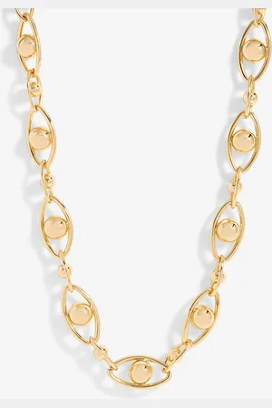 Jon Richard Gold Tone Polished Orb Chain Necklace One