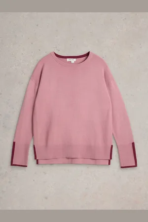 White Stuff Pink Olive Jumper AU 22